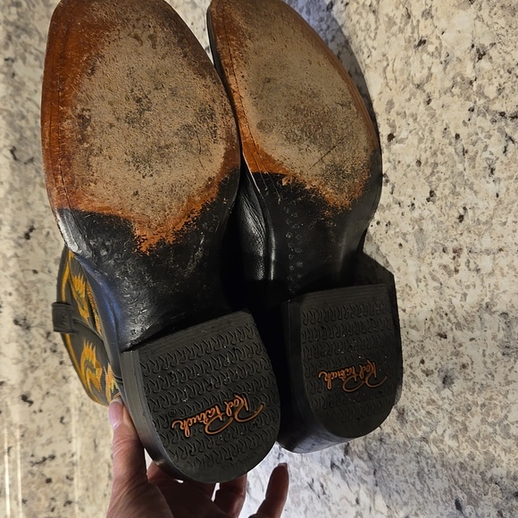 Rod Patrick Custom Black Florence Buffalo Leather Western Cowboy Boots - Picture 17 of 17